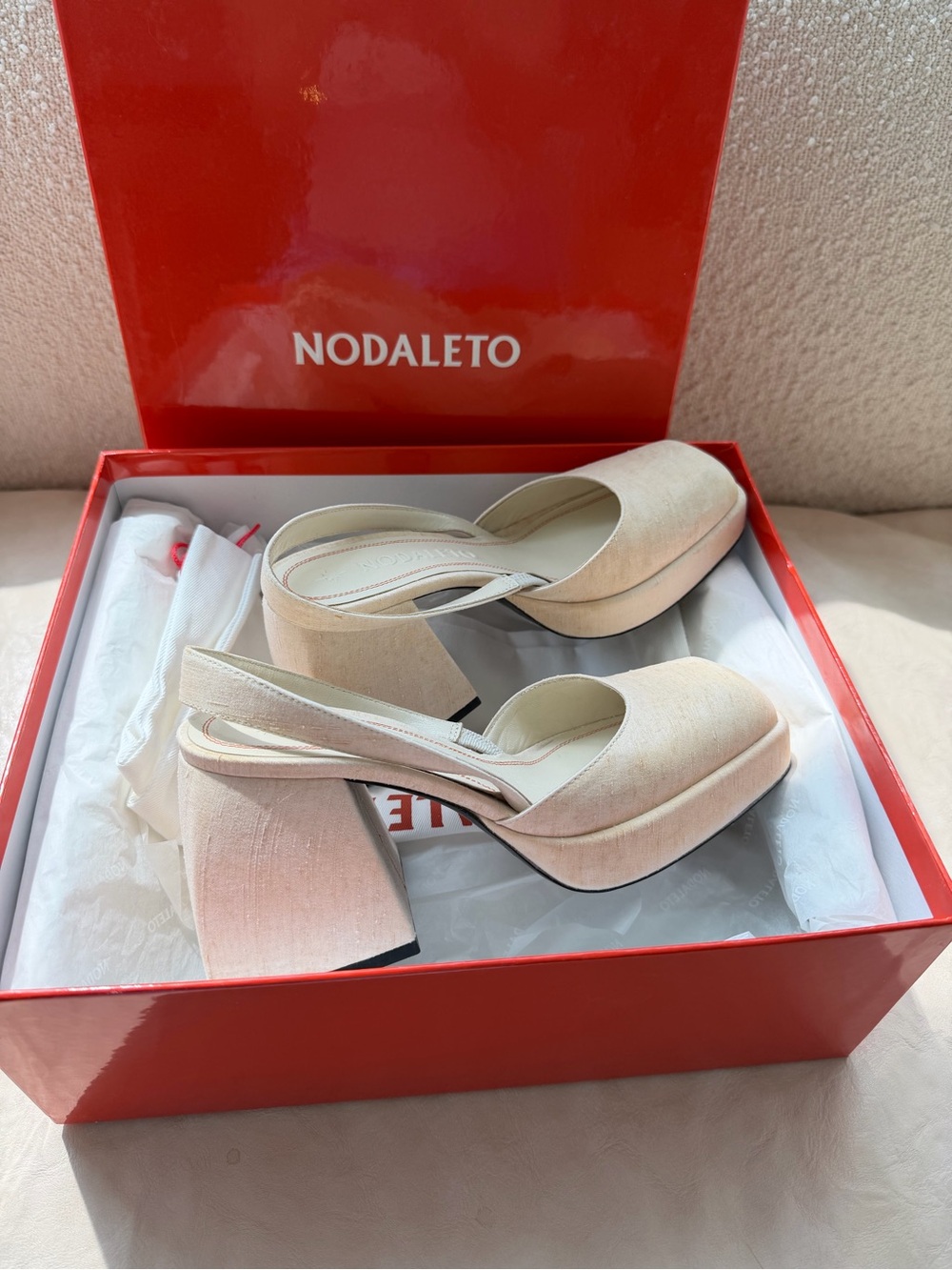 Nodaleto Bulla Jones Décolleté Heels White 36.5